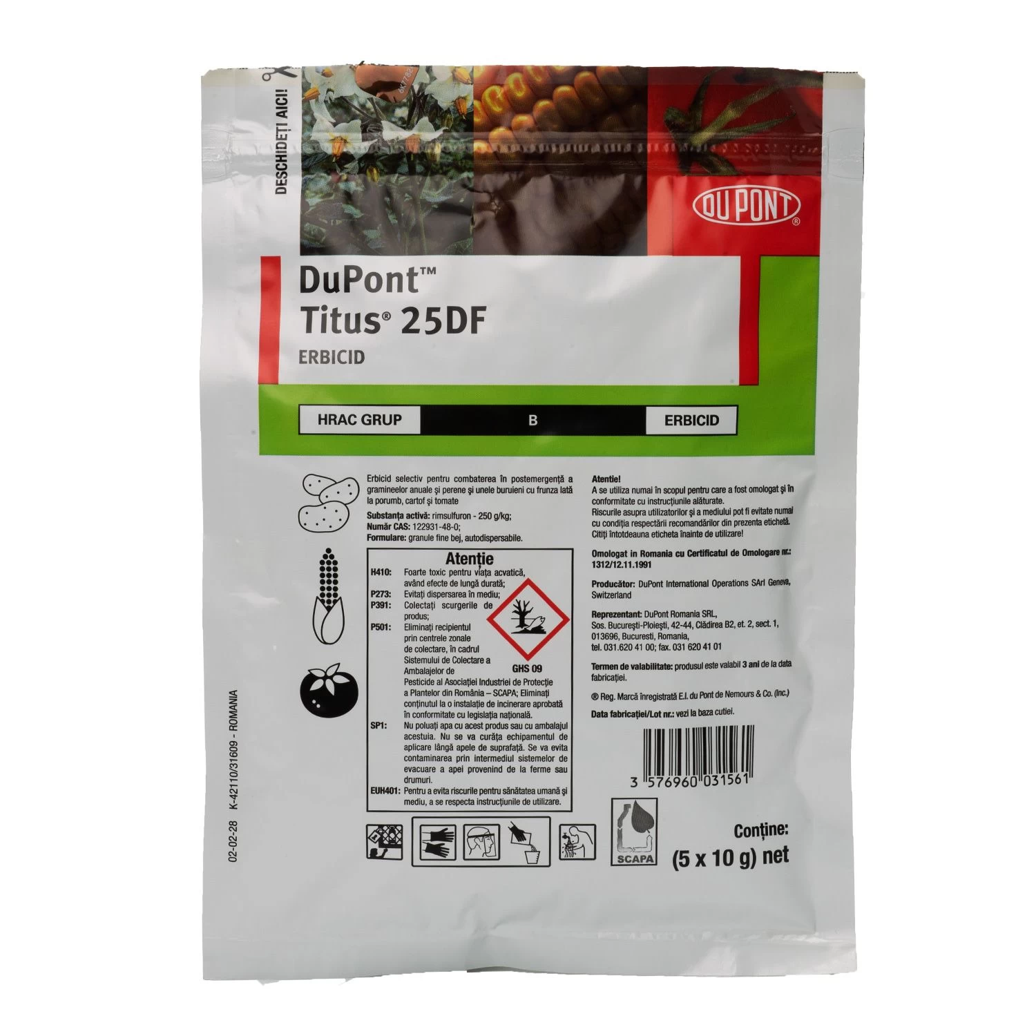 Erbicid Titus 25 DF 10g